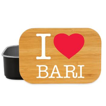 I LOVE BARI - Lunch Box - Schwarz - Vorne