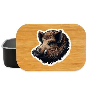Wild boar - Lunch Box - Schwarz - Vorne