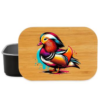 Mandarin duck - Lunch Box - black - Front