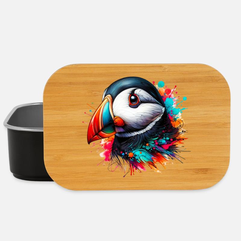 Papageitaucher - Lunch Box - Schwarz