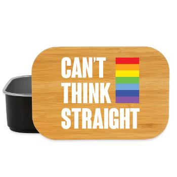 Mois de la fierté LGBTQ - Je ne peux pas penser clairement - Boîte à goûter - noir - Devant