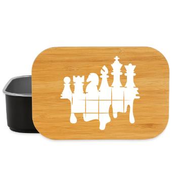 Schach Graffiti Schachspiel Figuren Knight Logo - Lunch Box - Schwarz - Vorne