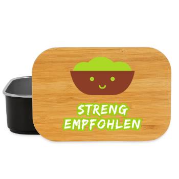Strictly recommended guacamole - Lunch Box - black - Front