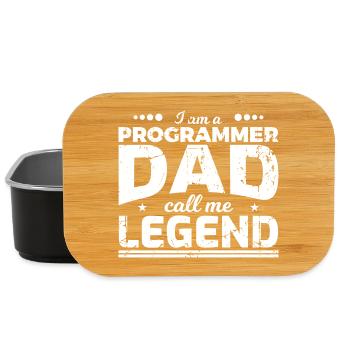 Coder Papa - Lunch Box - Schwarz - Vorne