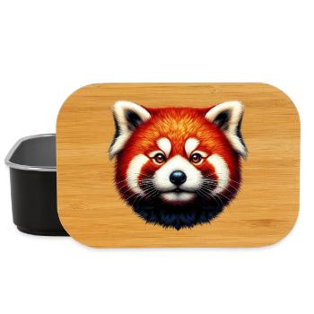 Red panda - Lunch Box - black - Front