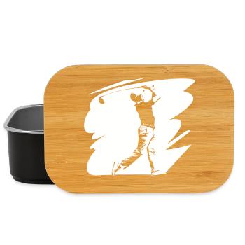 Golfer Skizze - Lunch Box - Schwarz - Vorne