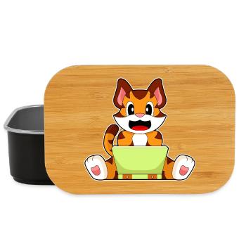 Tiger Laptop - Lunch Box - Schwarz - Vorne