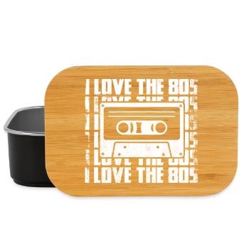 Ich liebe die 80er - Lunch Box - Schwarz - Vorne