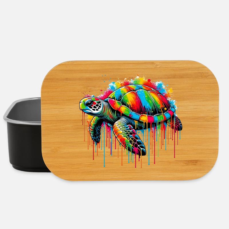 Schildkröte - Lunch Box - Schwarz