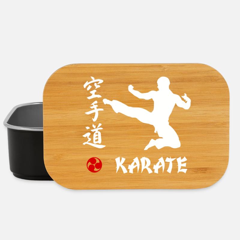 Karate weiss - Lunch Box - Schwarz