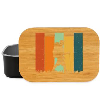 Retro Hiking - Lunch Box - black - Front