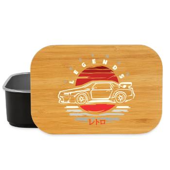 Japanisches Tuning-Auto Design – Legends Edition - Lunch Box - Schwarz - Vorne