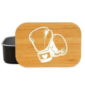 Boxing Gloves Sketch - Lunch Box - black - Front