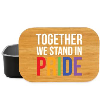 LGBTQ Pride Month - Together We Stand in Pride - Lunch Box - black - Front