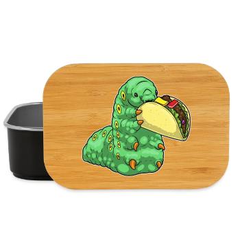 Raupe Taco - Lunch Box - Schwarz - Vorne