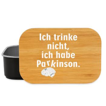 Ich trinke nicht, ich habe Parkinson. - Lunch Box - Schwarz - Vorne
