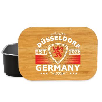 Düsseldorf Design – Proud of the city - Lunch Box - black - Front
