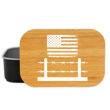 Barbed Wire America - Lunch Box - black - Front
