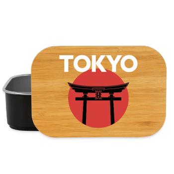 Tokyo Torii Vor Roter Sonne Japan - Lunch Box - Schwarz - Vorne