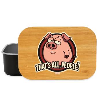 Cochon impertinent, c’est tout le monde - Boîte à goûter - noir - Devant