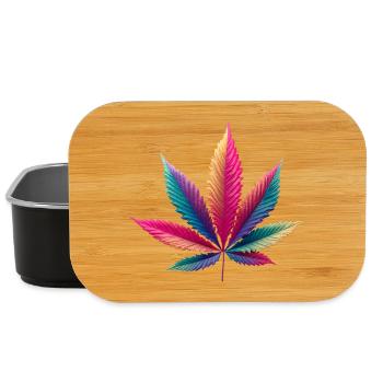 Cabbage leaf - Lunch Box - black - Front