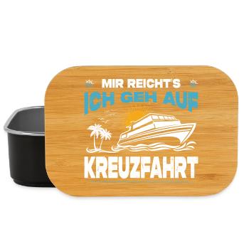 Lustige Kreuzfahrt Sprüche Outfits Urlaub - Lunch Box - Schwarz - Vorne