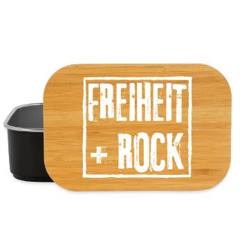 FREEDOM and ROCK GRUNGE ROCK GRAFFITI DESIGN - Lunch Box - black - Front