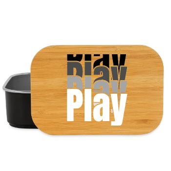 Überlappende Spieltypografie - Lunch Box - Schwarz - Vorne