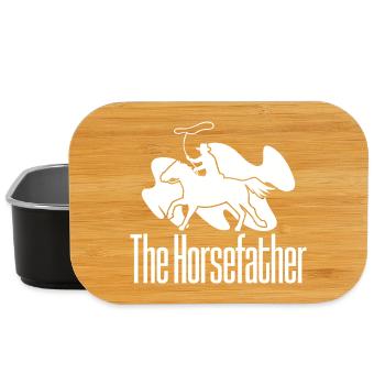 Rodeo Horse Riding The Horsefather Cowboy - Lunch Box - black - Front