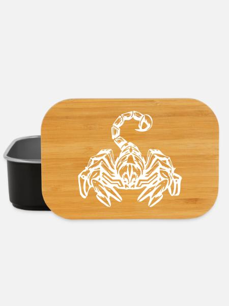 Skorpion Sternzeichen T-shirt Geschenk - Lunch Box - Schwarz