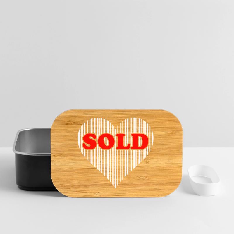 Herz Barcode Liebe – Sold Code Strichcode Geschenk Lunch Box