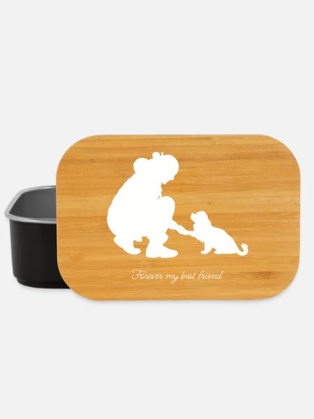 Mein_bester_Freund_weiß - Lunch Box - Schwarz