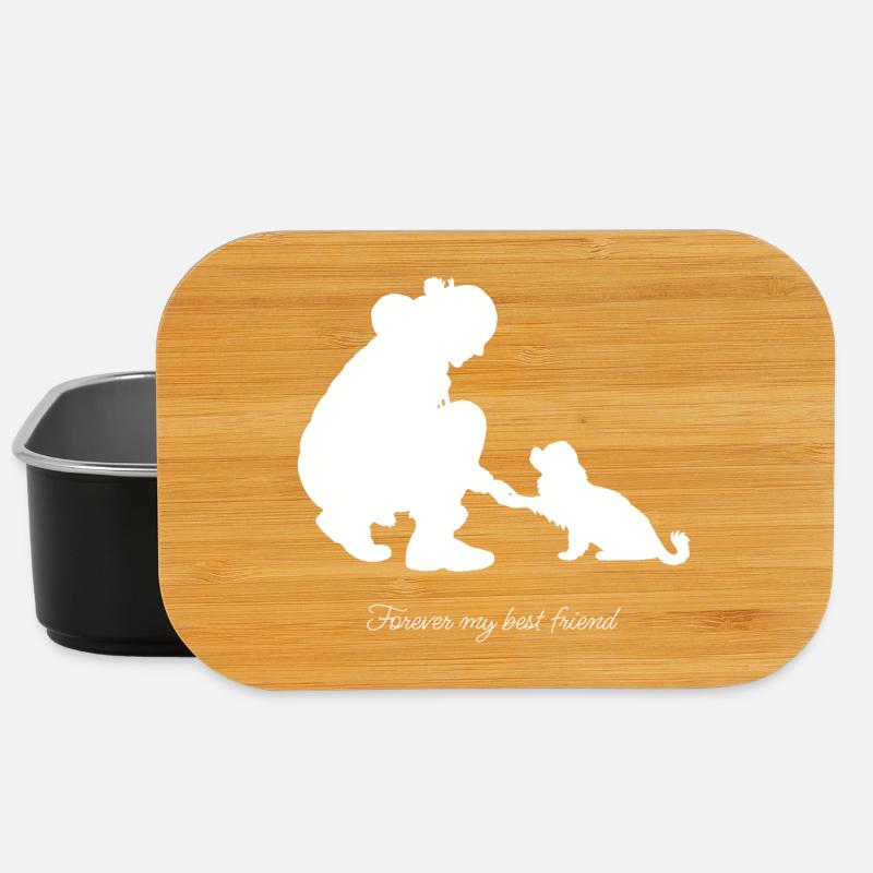 Mein_bester_Freund_weiß - Lunch Box - Schwarz