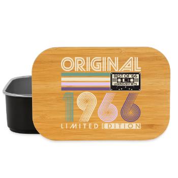 Original 1966 Vintage Rétro Cadeau d’anniversaire - Boîte à goûter - noir - Devant