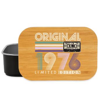 Original 1976 Vintage 50e anniversaire cadeau - Boîte à goûter - noir - Devant