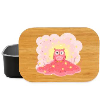 Délicate étoile hibou sur Rose Hill - Boîte à goûter - noir - Devant