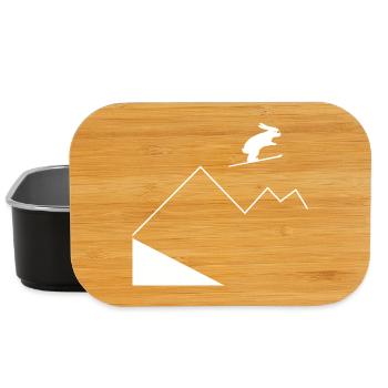 Hare Mountain Jumping - Lunch Box - black - Front