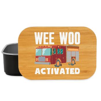 Wee Woo Squad Fire Tiny Firefighter - Lunch Box - black - Front