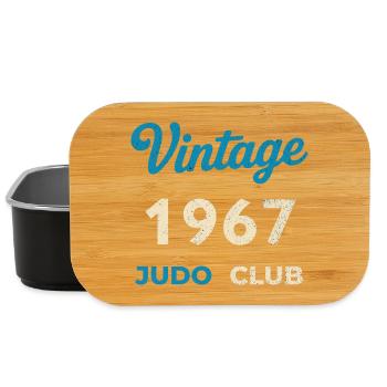 Vintage 1967 Judo Club Retro Birth Year Gift - Lunch Box - black - Front