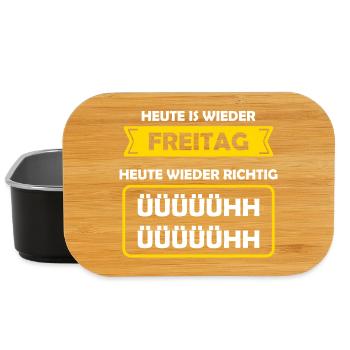 Aujourd’hui est encore vendredi Aujourd’hui encore Richtig Ühh - Boîte à goûter - noir - Devant
