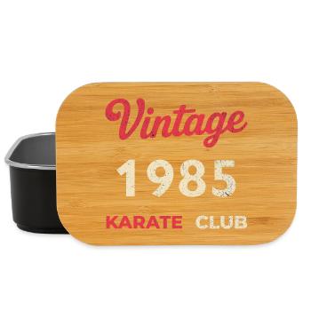 Vintage 1985 – Année de naissance rétro du Karate Club - Boîte à goûter - noir - Devant