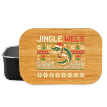 Jingle Wels - Lustiges Angler Weihnachtsgeschenk - Lunch Box - Schwarz - Vorne