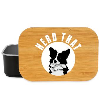 Gardez ce drôle de drôle de cadeau pour le propriétaire de chien de berger border collie - Boîte à goûter - noir - Devant
