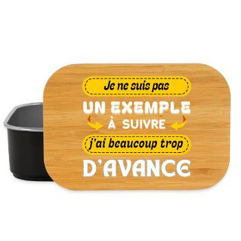 Pas un exemple à suivre - Boîte à goûter - noir - Devant