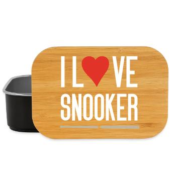 Ich liebe Snooker - Lunch Box - Schwarz - Vorne