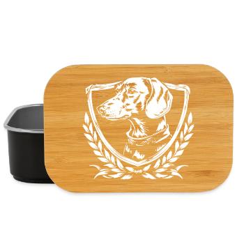 Blason du chien - Boîte à goûter - noir - Devant