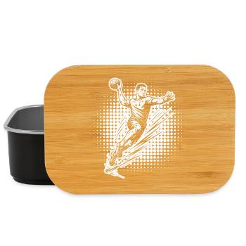 Handball Fans aufgepasst schlichtes Statement für - Lunch Box - Schwarz - Vorne