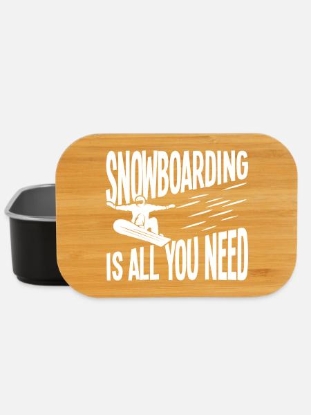 Snowboarding: Everything you need - Lunch Box - black