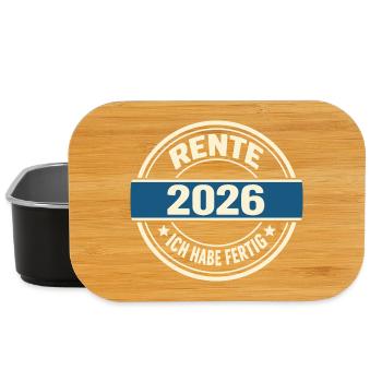 Pensionnaire 2026 J’ai terminé - Sweet Pension Happened - Boîte à goûter - noir - Devant