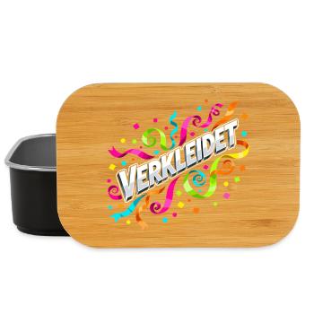 Verkleidet Konfetti Luftschlangen Karneval  - Lunch Box - Schwarz - Vorne